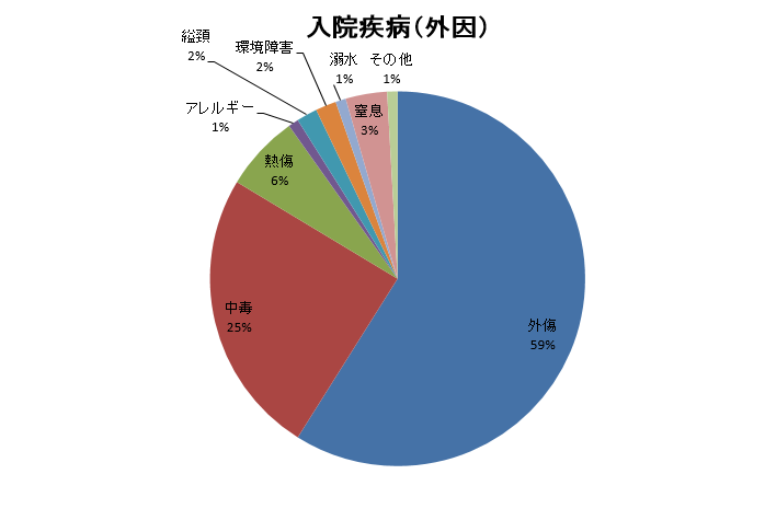 Ｈ27年度（2015/04/01～2016/03/31）入院疾病（外因）